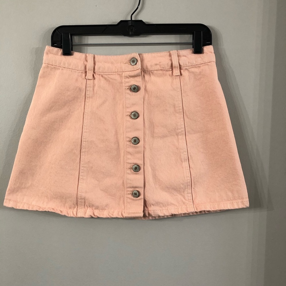 Forever 21 Light Pink Denim Skirt